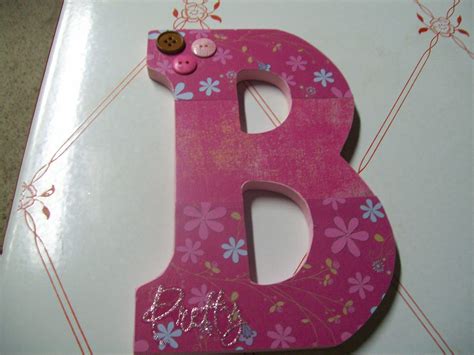 Shabby Pink Bungalow: DIY Wooden Letters as Gifts