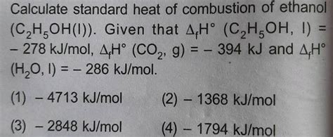 Given The Following Cs O2g → Co2g Δ H 394 Kjmol 2h2g