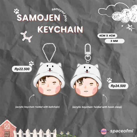 Jual Samojen Keychain By Spaceofmi Samoyed Jeno Keychain Acrylic