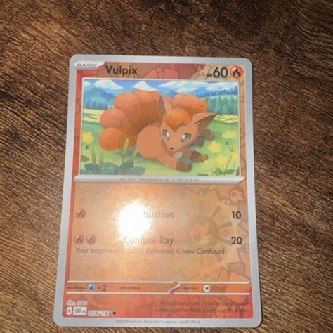 Vulpix Reverse Holo Nm Obf Obsidian Flames Pokemon Card Ebay