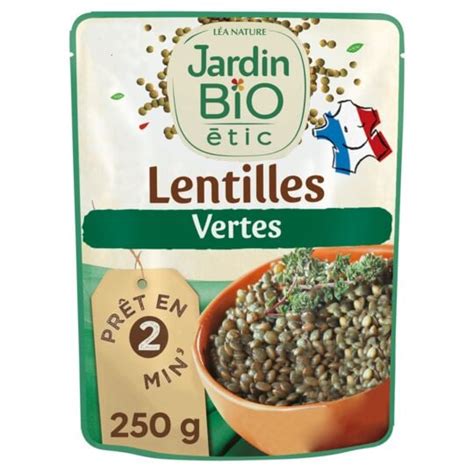 Jardin Bio Tic Plat Cuisin Lentilles Vertes Bio Jardin Bio Etic