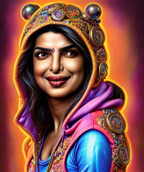 Portrait Of Priyanka Chopra D D Fantasy Intricate Stable