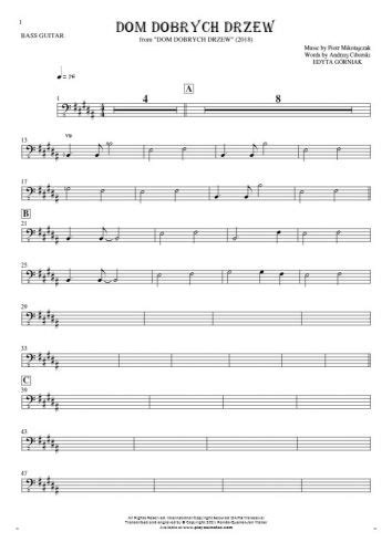 Zombie Notes For Bass Guitar PlayYourNotes