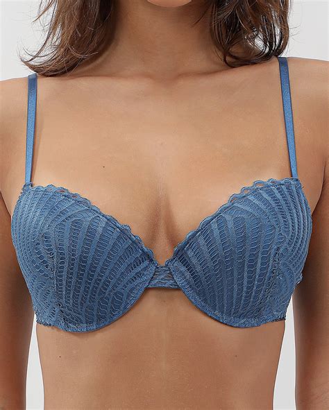 Riachuelo Suti Push Up Renda Aro E Bojo Azul Riachuelo