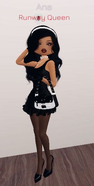 Black And White Dti Outfit