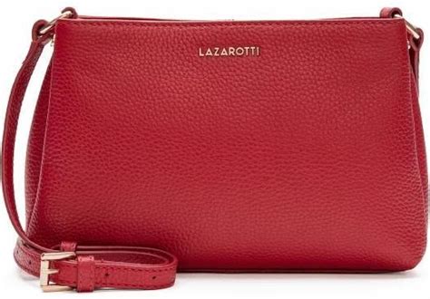 Lazarotti Bologna Leather Torba na ramię Skórzany 23 cm red Ceny i