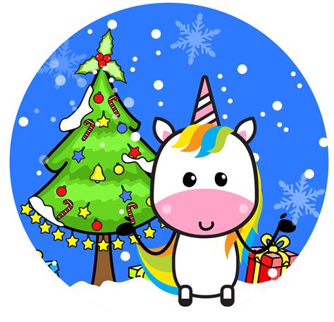 Christmas Unicorn Banner Clipart Png The Toon Company