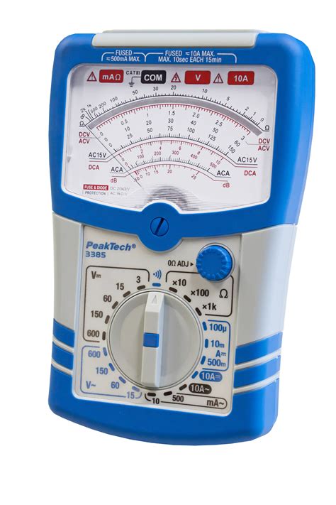 Peaktech® P 3385 Analog Multimeter 600v Acdc 10a Acdc Cat Iii