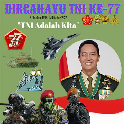 20 Twibbon Bingkai Foto HUT TNI Ke 77 5 Oktober 2022 Bikin Foto Keren