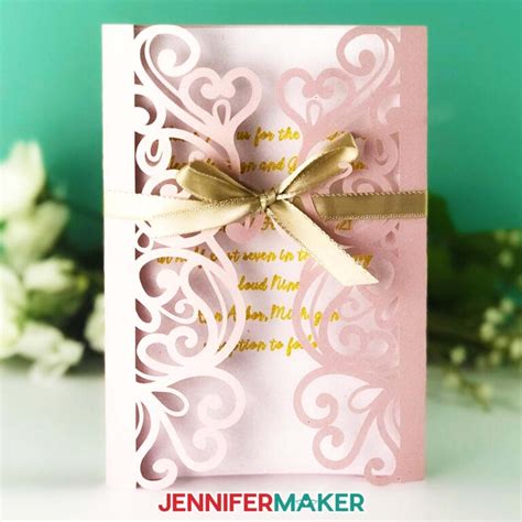 20+ Cricut Wedding Card Ideas for Invitations & Gifts - Jennifer Maker