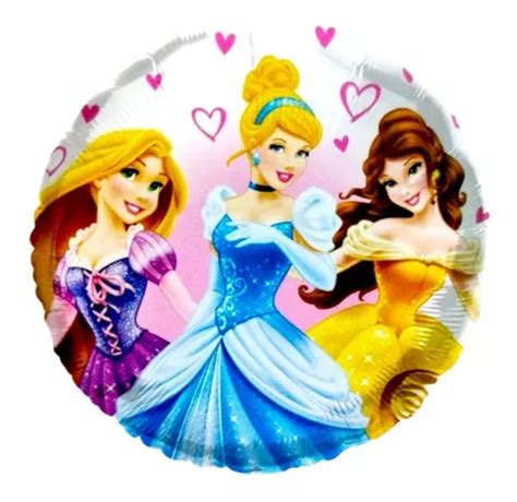 Pack Globos Metalicos Princesas Disney Cm Cuotas Sin Inter S