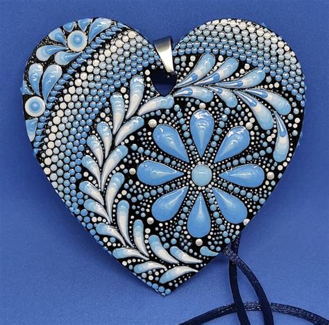 Pin By Susan Atwood On Painting Hand Painted Jewelry Mandala Rock