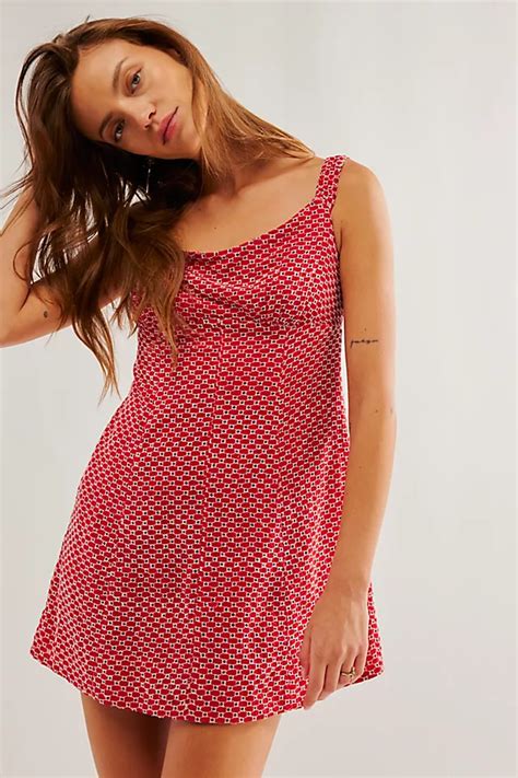 Berry Kiss Mini Dress Free People Uk