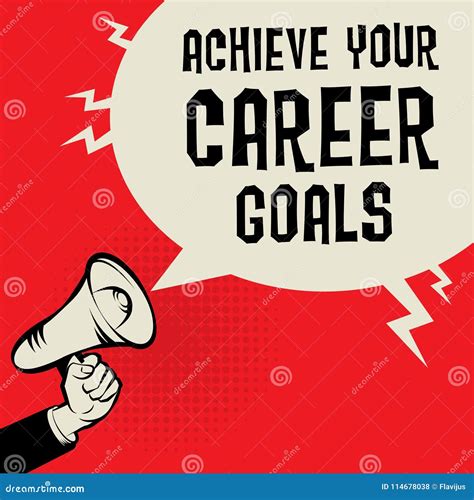 Achieve Your Career Goals Business Concept Stock Vector - Illustration