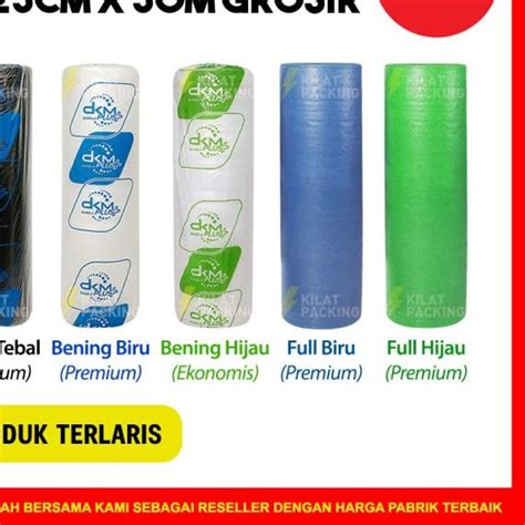 Jual PLASTIK BUBBLE WRAP 125CM X 50M BUBBLE WRAP DKM PLUS PREMIUM