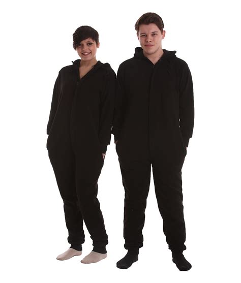 Jet Black Adult Onesie From Funzee Funzee