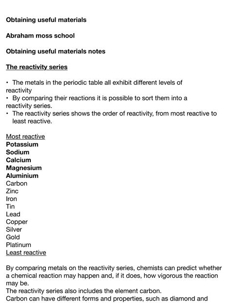 Solution Obtaining Useful Materials Studypool