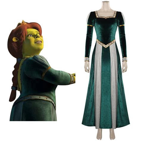 Shrek 2 Fiona Cosplay Costume Dress Outfits Halloween Carnival Party S ...