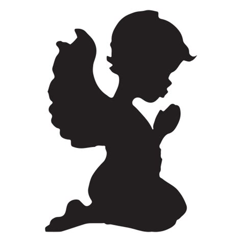 angel praying silhouette clipart 16 free Cliparts | Download images on ...