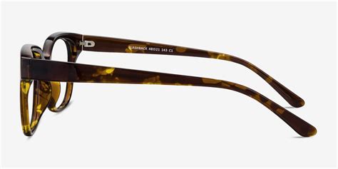 Flashback Square Honey Tortoise Full Rim Eyeglasses Eyebuydirect Canada