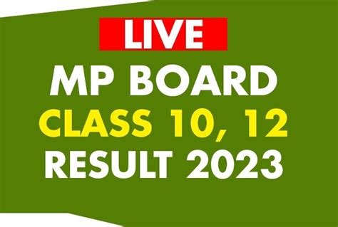 Mp Board Result 2023 Highlights Mpbse Class 10 12 Result To Be Declared Soon Check Direct