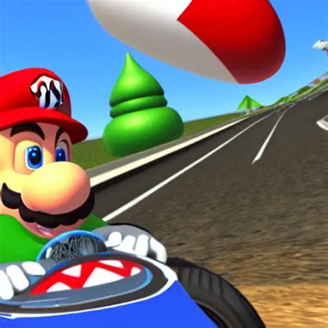 Whale Driving A Kart In Mario Kart Double Dash Mario Stable