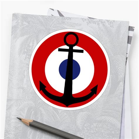 French Naval Aviation Insignia Sticker By Warbirdwear Redbubble