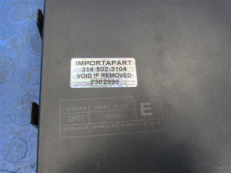 10 Titan Armada Xterra Frontier Ipdm Bcm Body Module Fuse Box 284b7 Ze03b 2999 Importapart