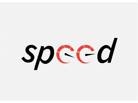 speed typography design  orange circle