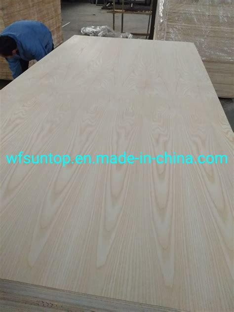 Furniture Grade 1220x2440 Size Fancy Plywood White Ash Veneer Plywood