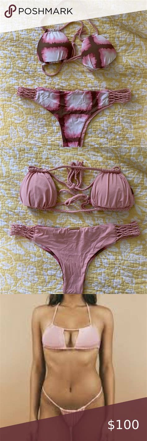 San Lorenzo Reversible Brazilian Bikini Set Euc Brazilian Bikini