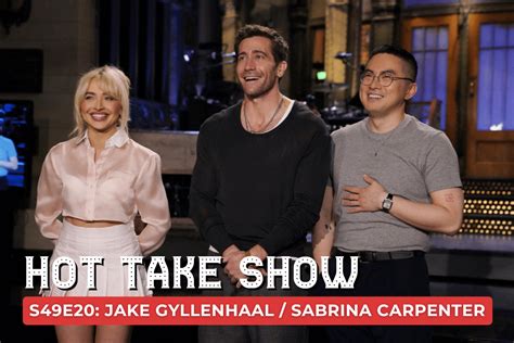 Jake Gyllenhaal Sabrina Carpenter SNL Hot Take Show S49 E20 LateNighter
