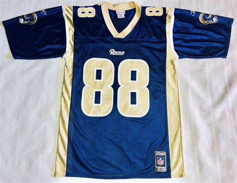 Torry Holt St. Louis Rams #88 Blue Nylon Reebok NFL Football Jersey ...