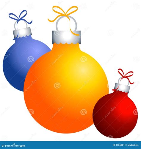 Christmas Ornaments Clip Art Stock Image - Image: 3765881