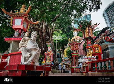 Hong Kong China April Kwan Yin Shrine In Tin Hau Temple