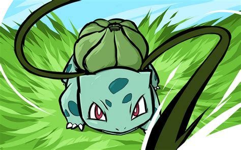 Illustration Anime Grass Cartoon Pok Mon Bulbasaur Ishmam HD