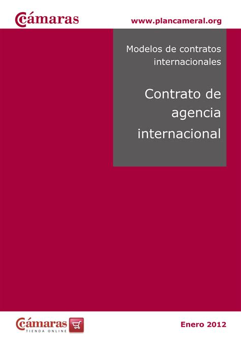 Modelo De Contrato Agencia Modelos De Contratos Internacionales