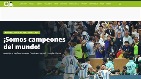 Portada diario olé somos campeones del MARCA Usa