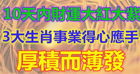 10天內財運大紅大紫，3大生肖事業得心應手，厚積而薄發 Peekme