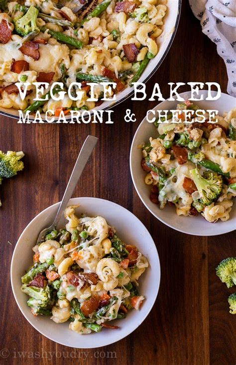 Veggie Baked Macaroni and Cheese | Recipe | Baked veggies, Veggie ...