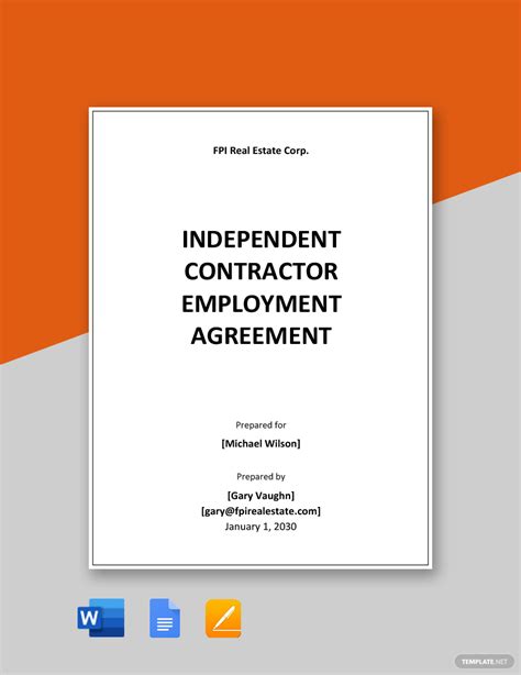 Independent Contractor Sales Commission Agreement Template In Pdf Word