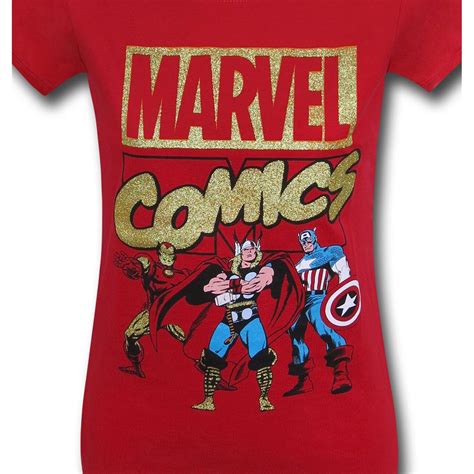 Marvel Comics Red Girls T Shirt