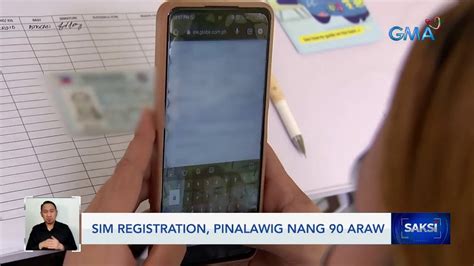 Sim Registration Pinalawig Nang Araw Saksi Youtube