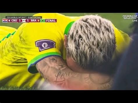 Brazil Football Team Sad Moment Brazilian Players Crying Neymar Jr