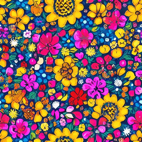 Mexican Folk Art Seamless Pattern · Creative Fabrica