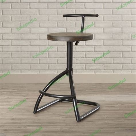 Jual Stool Bar Cafe Industrial Besi Modern Kursi Bar Cafe Rangka Besi