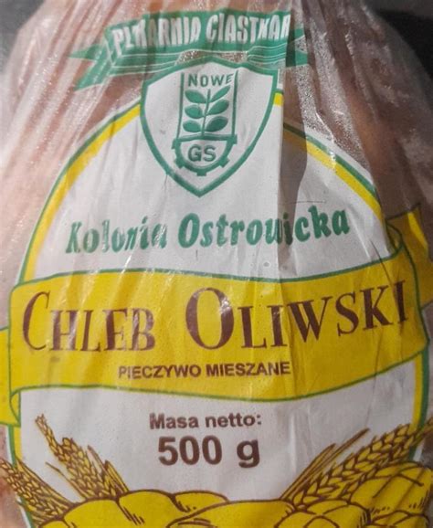 Chleb Oliwski Nowe GS kalorie kJ i wartości odżywcze Dine4Fit pl