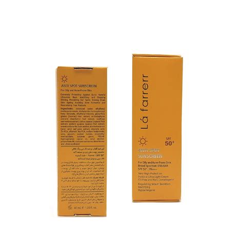 La Farrerr Antispot Sunscreen For Oily And Ance Prone Spf 50 40ml Hiland Beauty