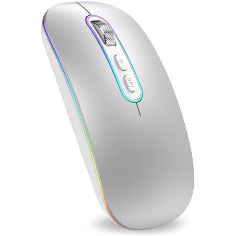 Cimetech Wireless Bluetooth Mouse, Slim Rechargeable, Dual Mode, Compatible with iPad, Laptop ...