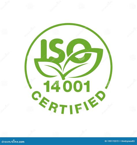 Iso 14001 Certified Stamp Stock Vector Illustration Of Label 199172572